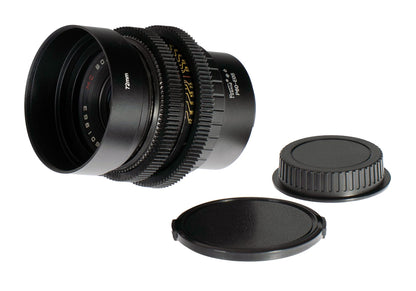 Volna - 3 MC 80mm F2.8 Cine Mod Biometar Copy Serviced Lens For Canon EF Mount! - TerPhoto Store