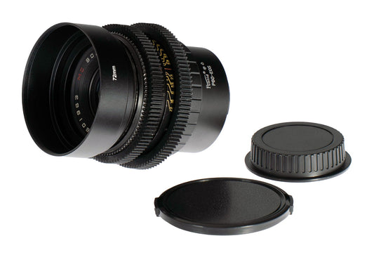 Volna - 3 MC 80mm F2.8 Cine Mod Biometar Copy Serviced Lens For Canon EF Mount! - TerPhoto Store