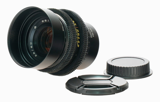 Volna - 3 MC 80mm F2.8 Cine Mod Biometar Copy Serviced Lens For Canon EF Mount! - TerPhoto Store
