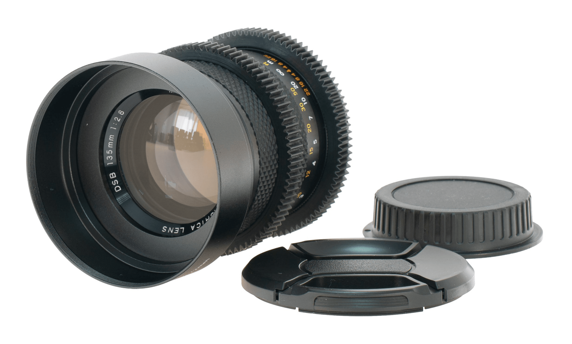 Yashica DSB 135mm F2.8 Cine Mod Prime Tele Lens w/ Anamorphic Bokeh | Canon EF! - TerPhoto Store