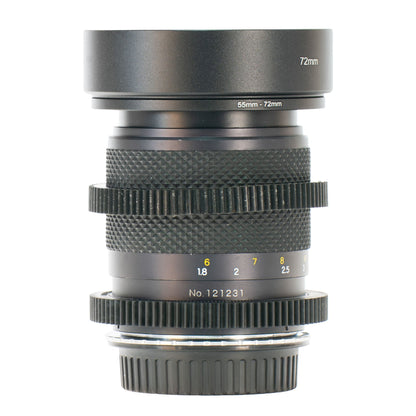 Yashica DSB 135mm F2.8 Cine Mod Prime Tele Lens w/ Anamorphic Bokeh | Canon EF! - TerPhoto Store
