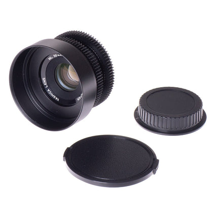 Yashica ML 50mm F2 Cine Mod Portrait Prime Lens w/ Anamorphic Bokeh | Canon EF! - TerPhoto Store
