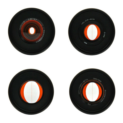 Orange Anamorphic Bokeh Lenses 