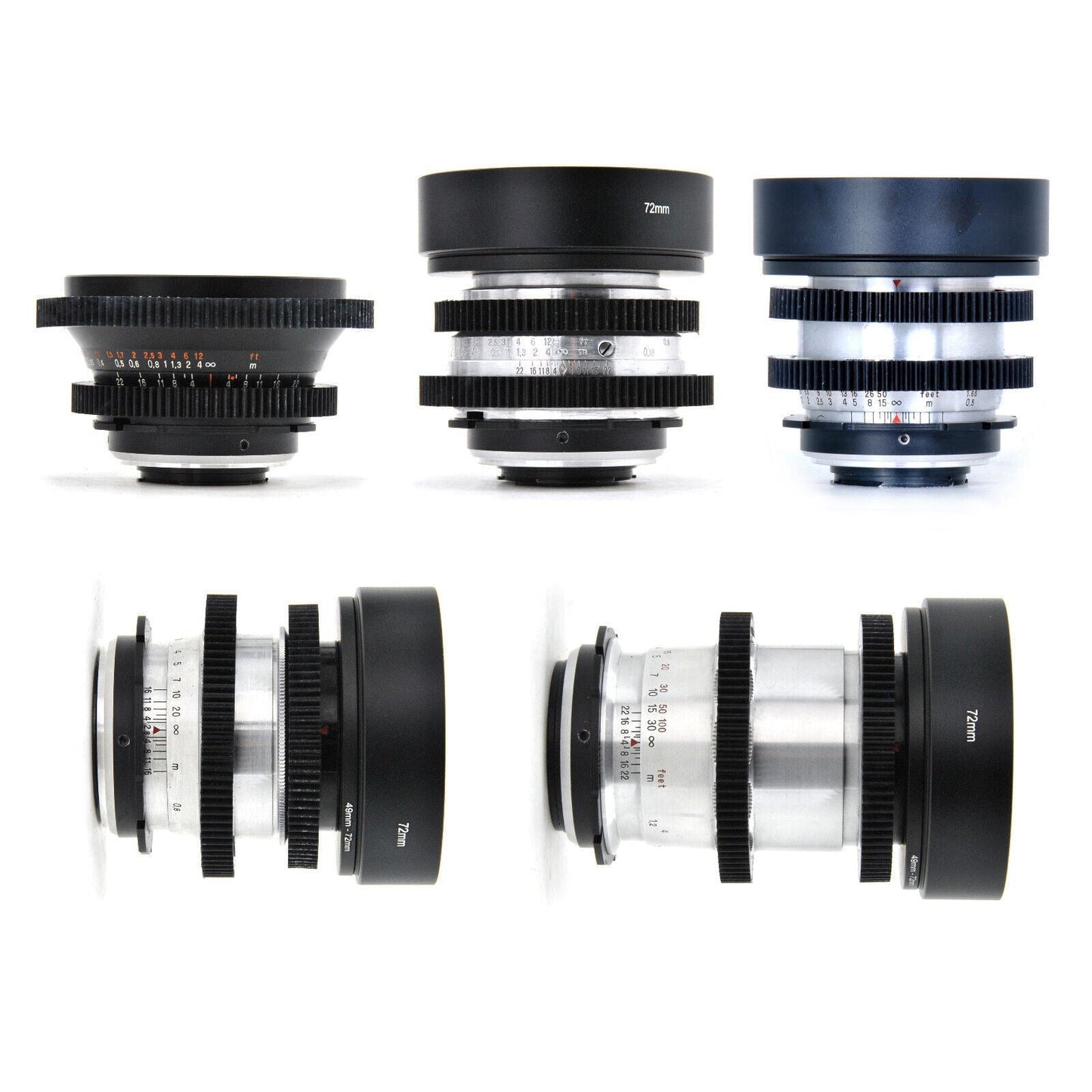 Carl Zeiss 20/35/58/80/135mm Cine Modded Lenses Set For Arri PL Mount w/ Case! - TerPhoto Store