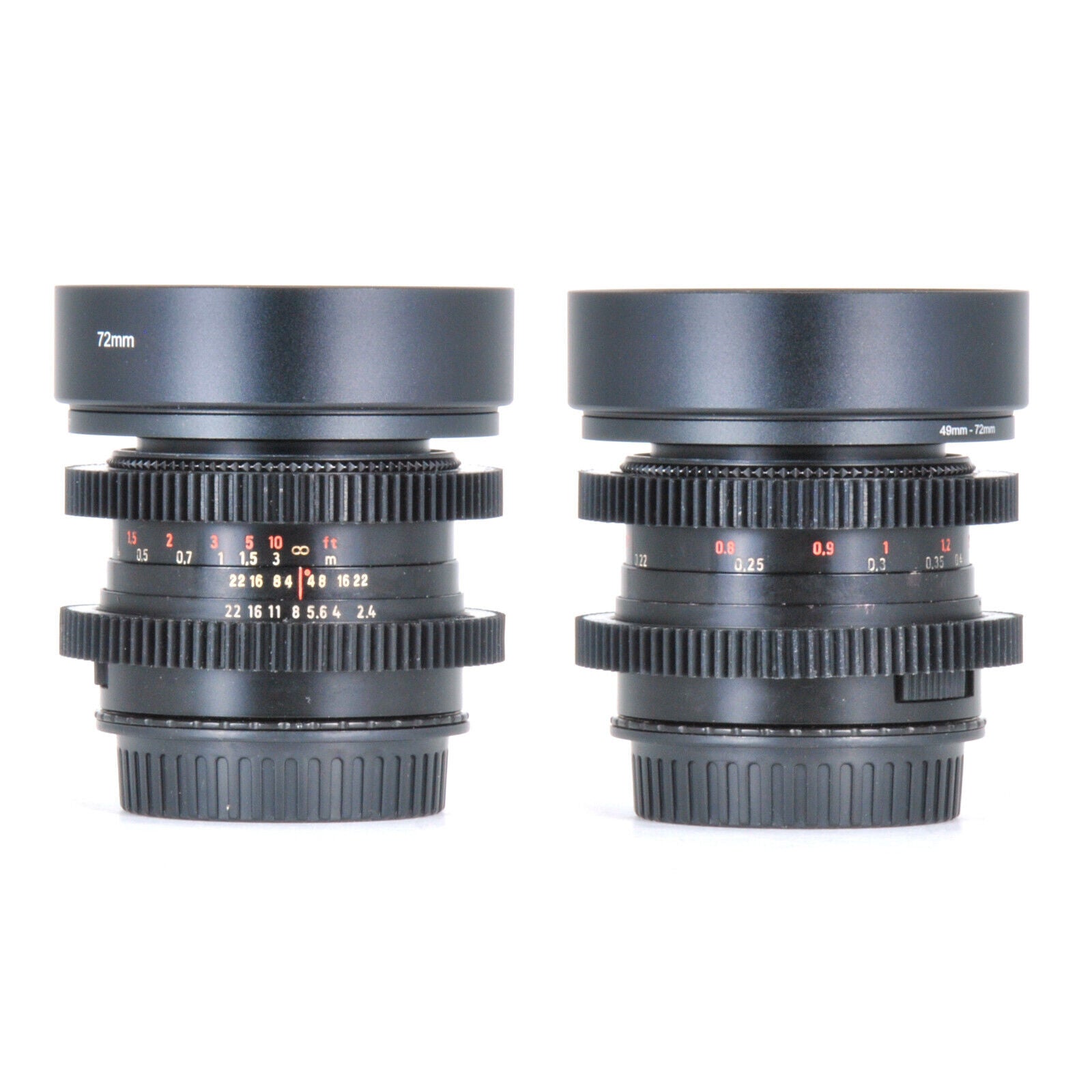 Carl Zeiss 28/35/50/80/135mm Cine Modded Lenses Set For Canon EF Mount w/ Case! - TerPhoto Store