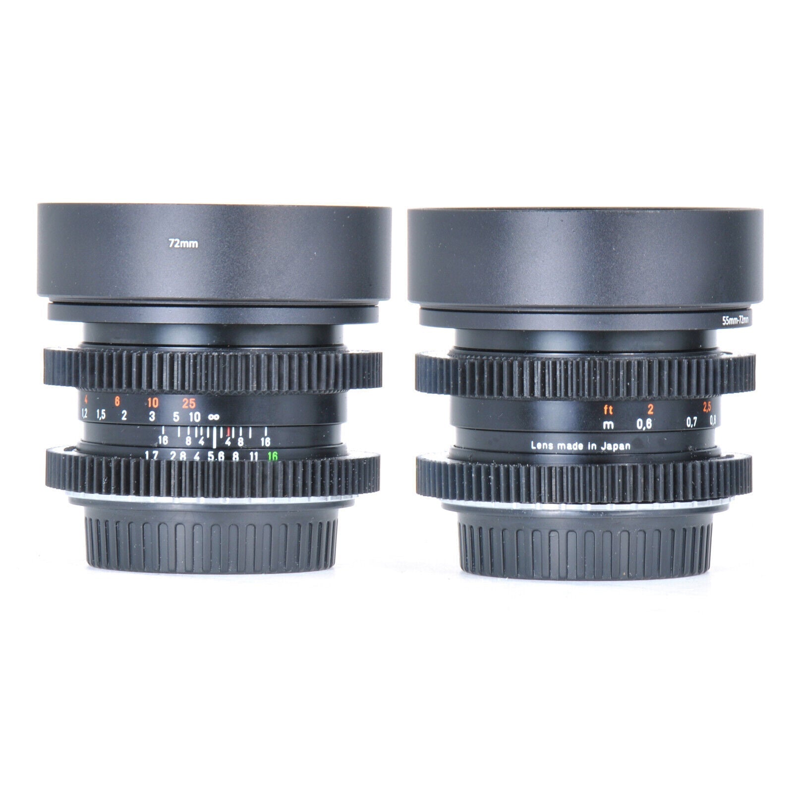 Carl Zeiss Contax T* 25/35/50/85/100/135mm Cine Modded Set For Canon EF w/ Case! - TerPhoto Store