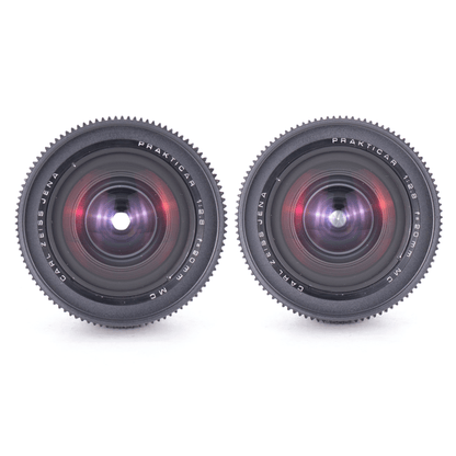 Carl Zeiss Jena MC 20/28/35/50/55/80mm Cine Modded Set For Canon EF w/ Case! - TerPhoto Store