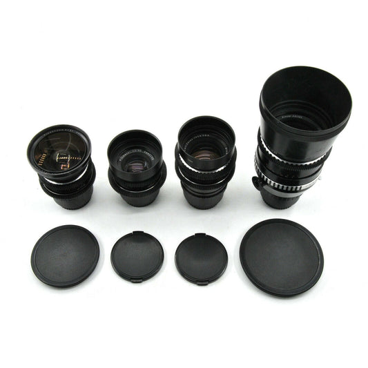 CLA'd Carl Zeiss Jena 50/80/120/180mm Cine Modded Prime Lenses Set For Canon EF - TerPhoto Store