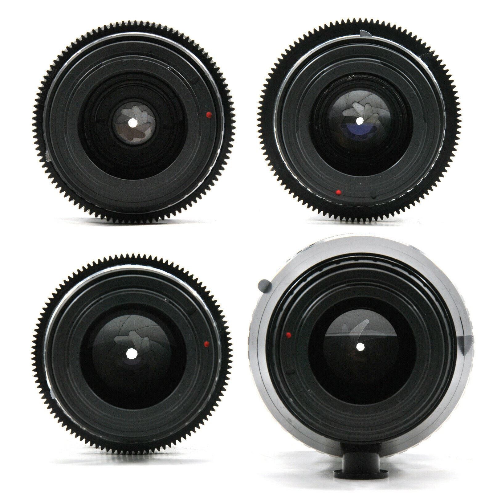 CLA'd Carl Zeiss Jena 50/80/120/180mm Cine Modded Prime Lenses Set For Canon EF - TerPhoto Store