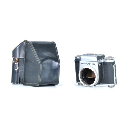 CLA'd Pentacon SIX 6x6 Medium Format Film Camera Body w/ WLF Finder & Case! - TerPhoto Store