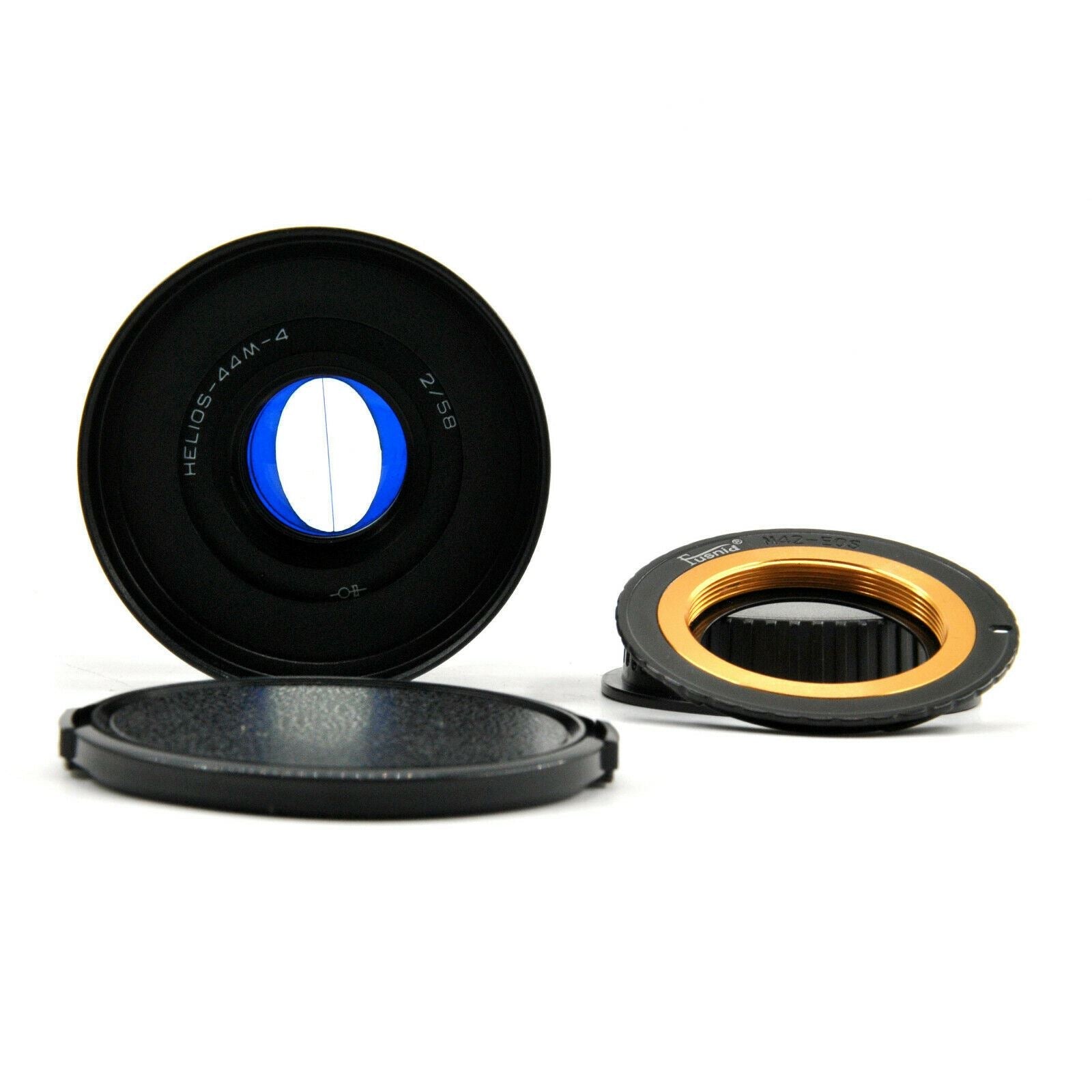 Helios-44M-4 58mm F2 Cine Mod Lens w/ Blue Anamorphic Bokeh & Blue Flares!
