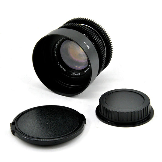 Minolta MC Rokkor-PF 58mm F1.4 Cine Modded w/ Anamorphic Bokeh For Canon EF! - TerPhoto Store