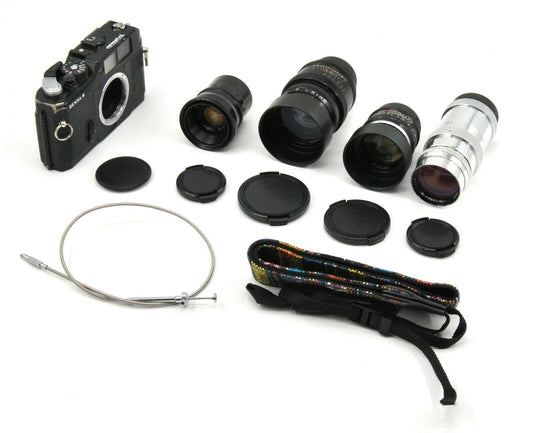 Serviced Voigtlander Bessa-R M39 Rangefinder FIlm Camera w/ 4 Lenses Set! - TerPhoto Store