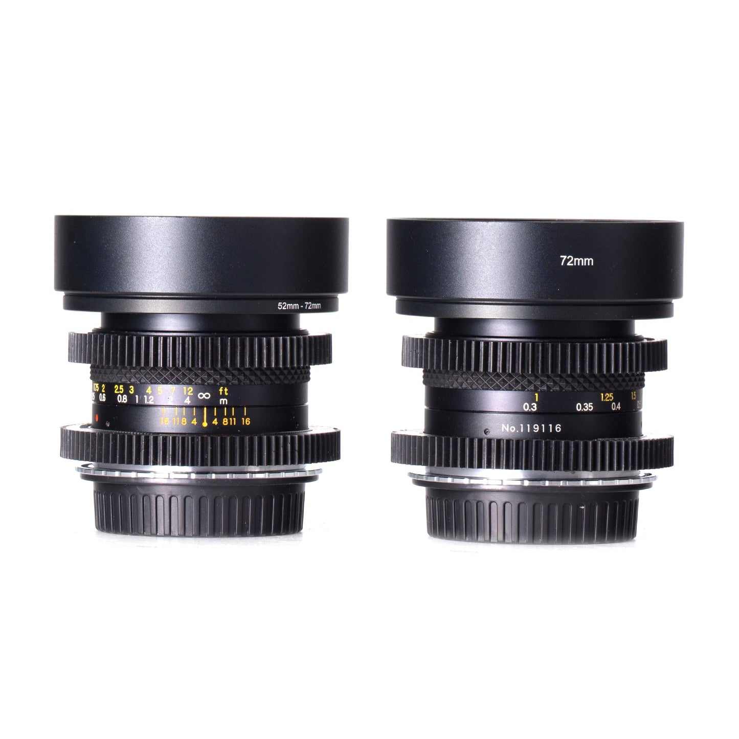 Yashica DSB 28mm F2.8 & 55mm F2 Cine Mod Prime Lenses Set For Canon EF! - TerPhoto Store